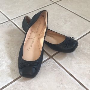 Jessica Simpson Black Ballet Flats